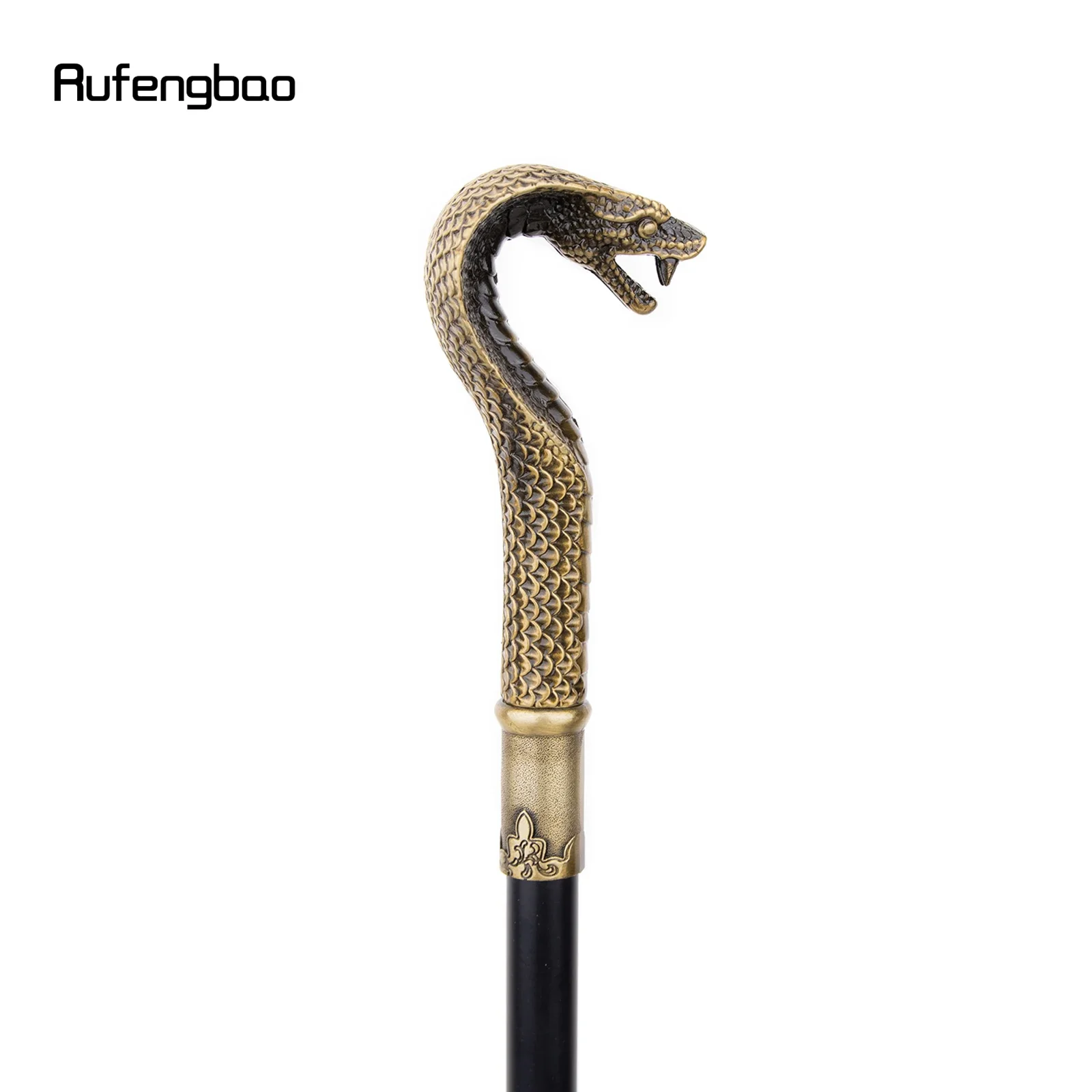 Bronze Luxury Snake Handle Fashion Walking Stick for Party Decorative Walking Cane Elegant Crosier Knob Walking Stick 93cm