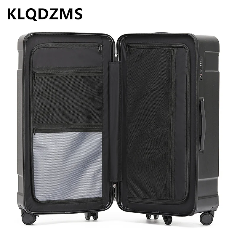 KLQDZMS-equipaje con ruedas para mujer, Maleta rodante ABS + PC, alta capacidad, 24 ", 28"