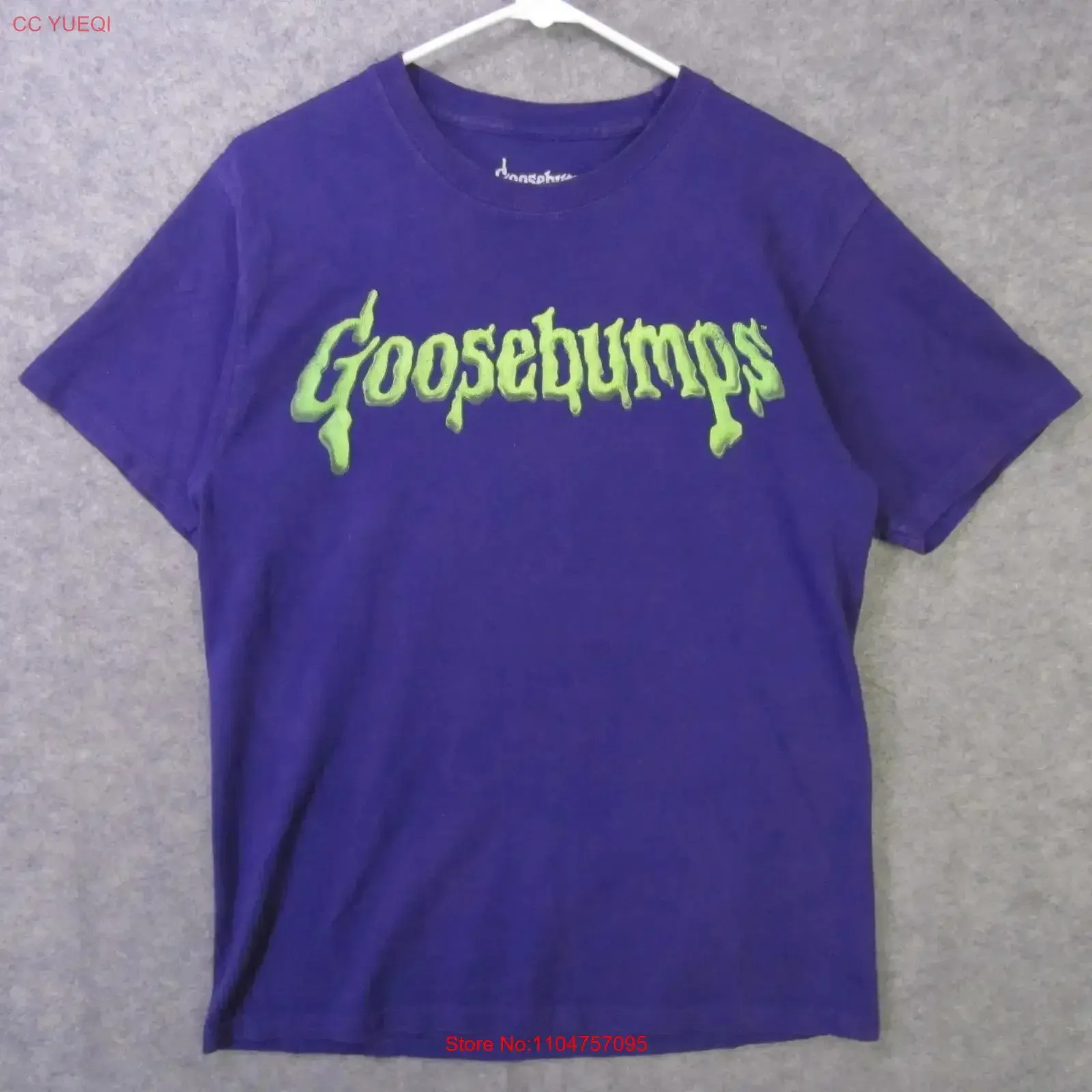 Goosebumps T Shirt Mens Medium Purple Horrorland RL Stine vintage Washed Casual homme Top For Everyday Wear Soft Stylish