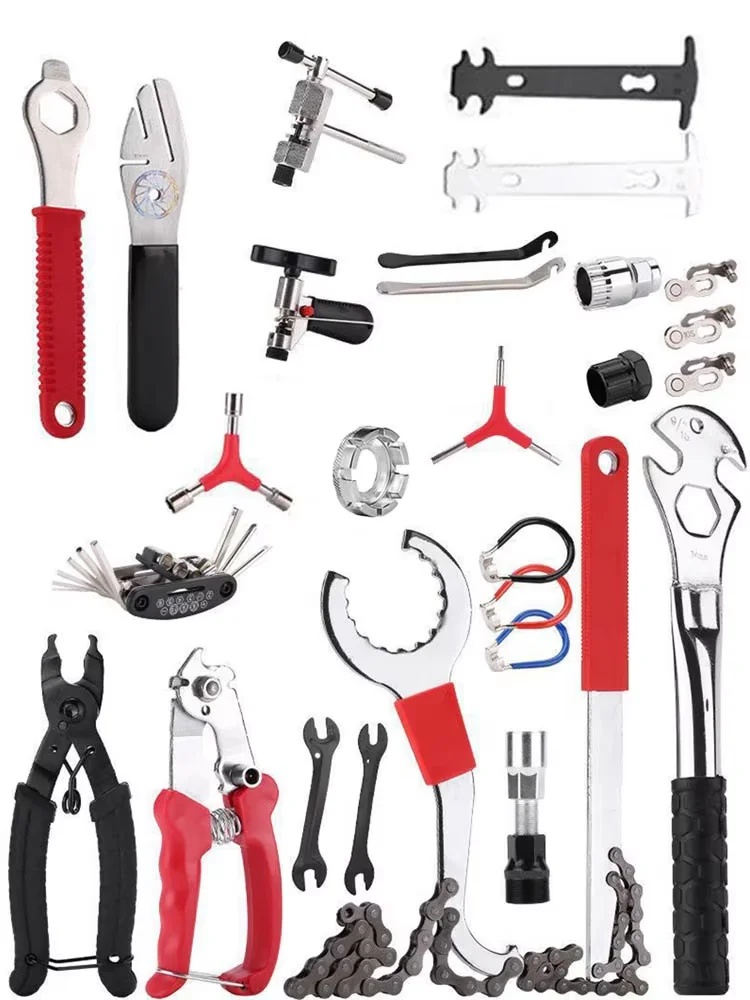 AliExpress NONE Bike Repair Tool with Chain Riveter Tire Levers Crank Puller Freewheel Remover Link PliersBottom bracket Freewheel Removal Tool