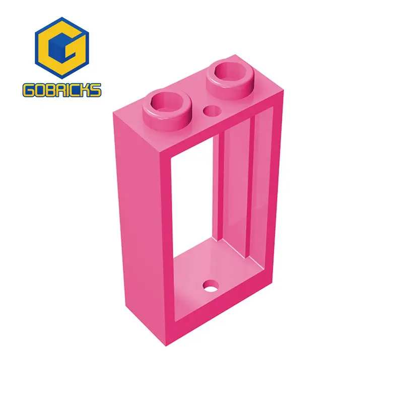 Bricks Frame Window Compatível com 60593 Crianças monta Blocos de Construção, Peças Criativas Educativas, 1x2x3, Gobricks, 10pcs