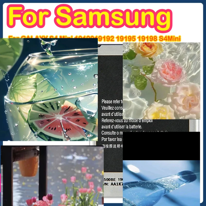 B500AE 1900mAh 3.8V بطارية مناسبة لسامسونج غالاكسي S4 mini I9190 I9192 J110 i9195 B500AE بطارية الهاتف B500AE #1