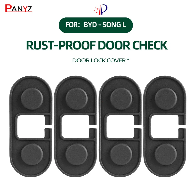 

For BYD Song L Limiter ABS Protection Cover Door Lock Buckle Cover Modification Model Silicone Door Arrester Pads Accessories