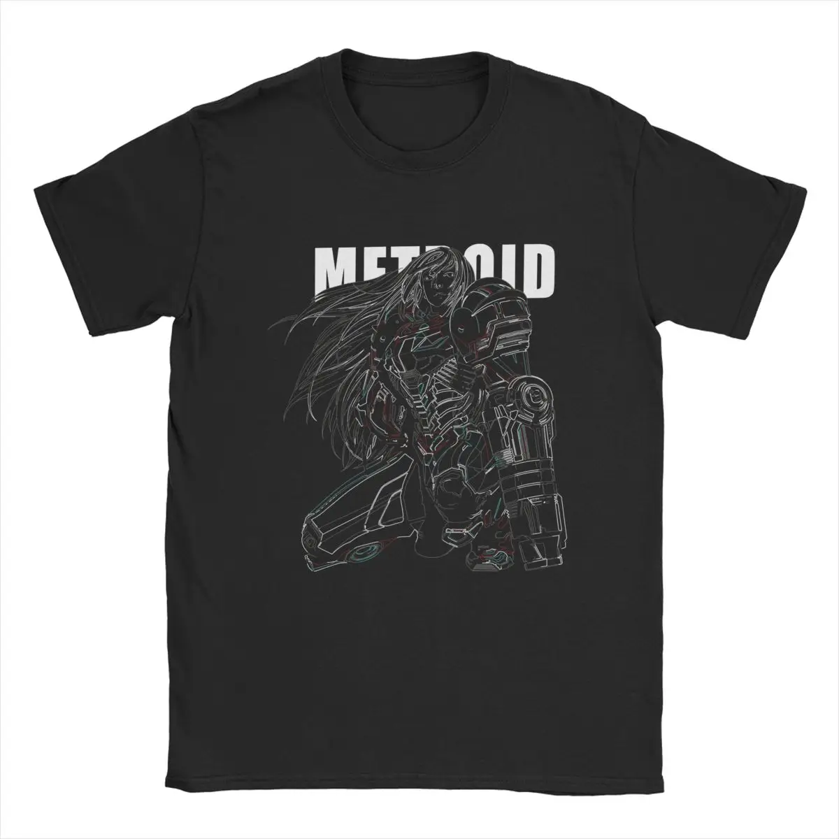 Leisure Super Metroid T-Shirt Men Crew Neck 100% Cotton T Shirts Game Short Sleeve Tees New Arrival Clothes