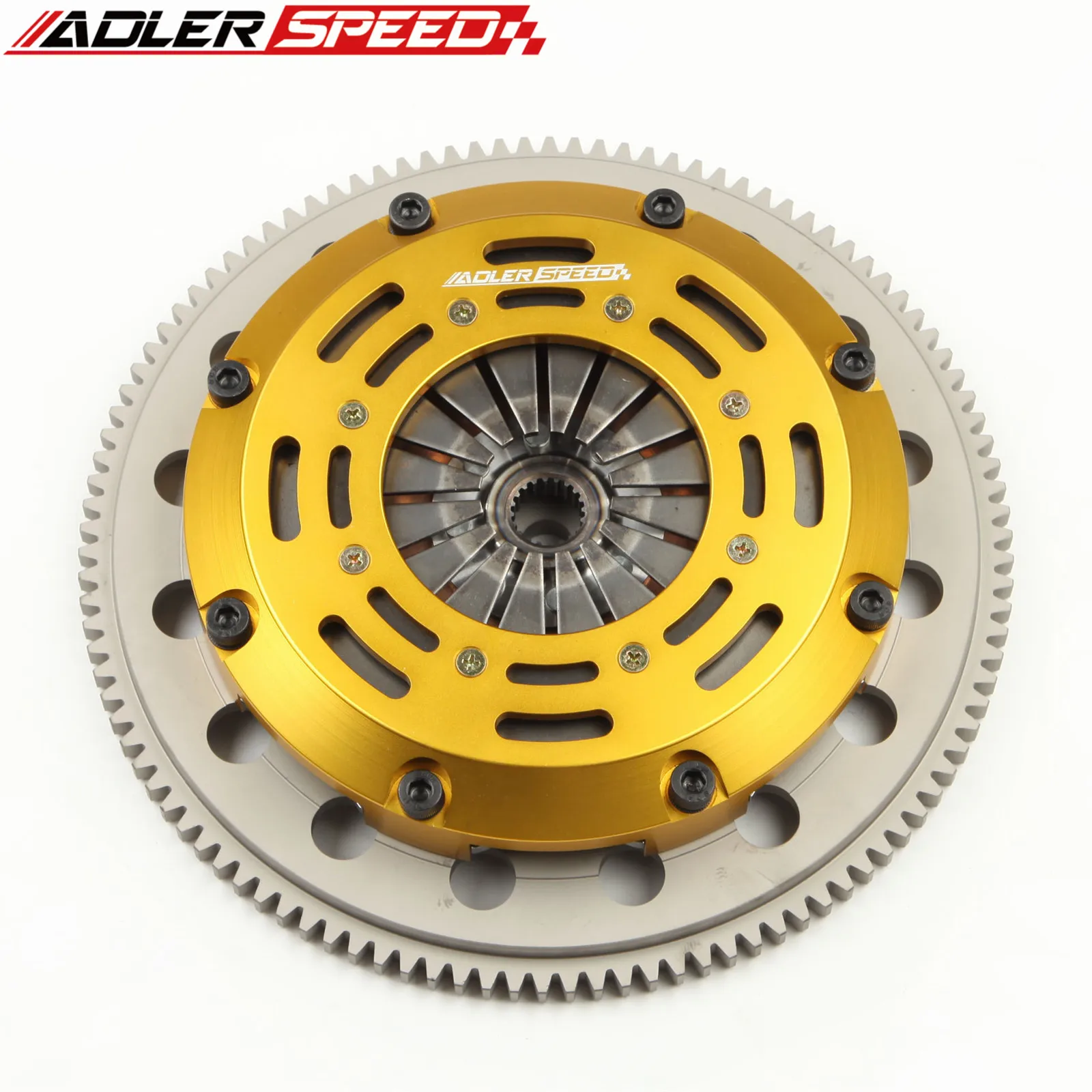 ADLERSPEED RACING CLUTCH SINGLE DISC KIT MEDIUM FOR Eagle Talon TSi Turbo / Mitsubishi Eclispe GS-T / Plymouth Laser RS 2.0L FWD