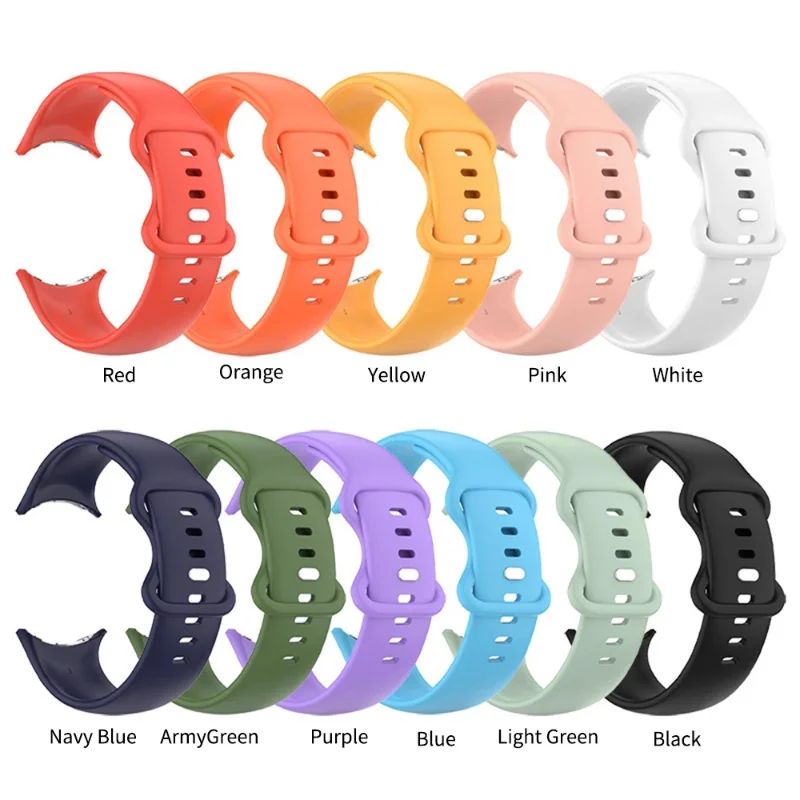 Ремешок силиконовый для Google Pixel Watch Band, спортивный сменный Браслет для Pixel Watch Active, мягкая пленка