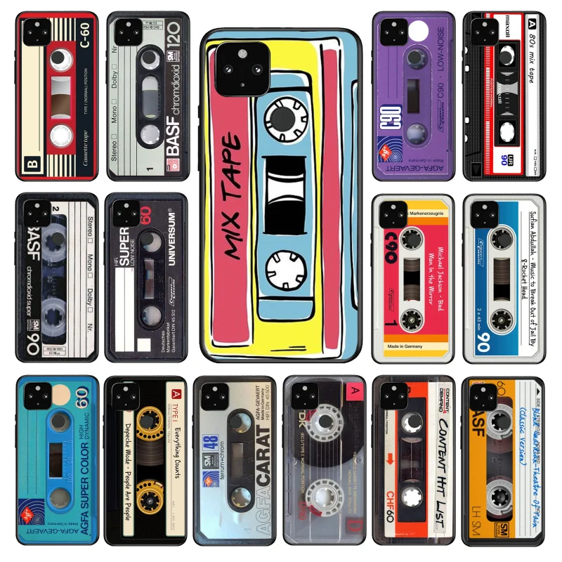 Vintage Cassette Tape Retro Phone Case for Google Pixel 10 9 Pro XL 9A 8 7 6 Pro Pixel 8A 7A 6A Pixel 8 7 6 5 Funda