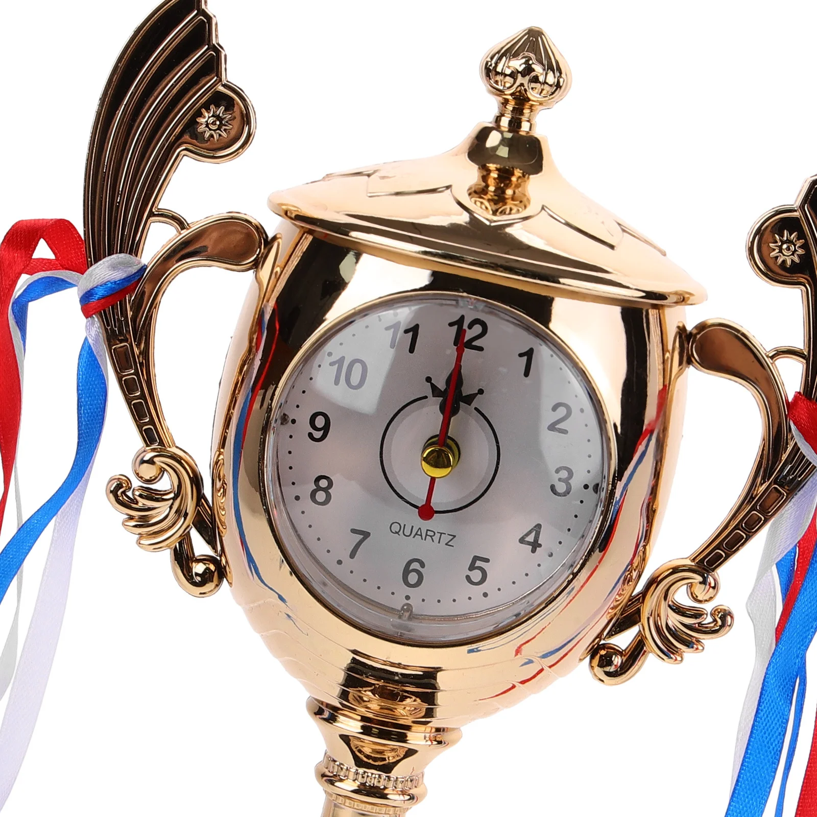 

Trophy Alarm Clock Compact Stylish Retro Design Graduation Gift For Bedroom Desk Table Decor Student Bedside Clock