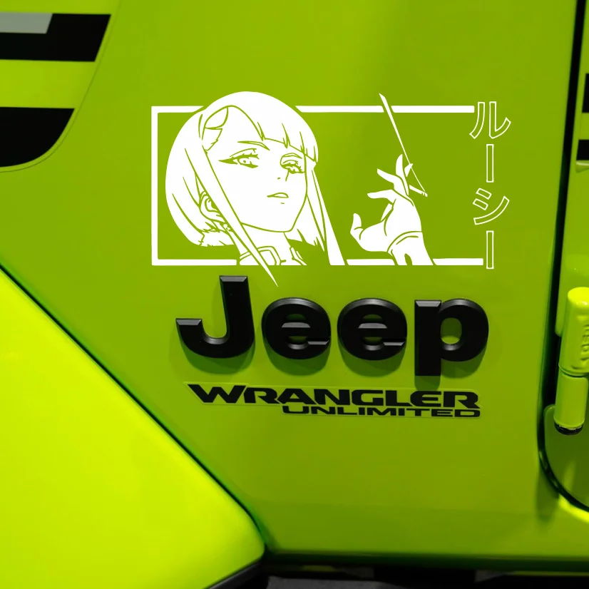 

Аниме-наклейка для автомобиля, мотоцикла, ноутбука, голографическая водостойкая виниловая наклейка и наклейка для бампера, окна, JDM, внешняя наклейка автомобиля