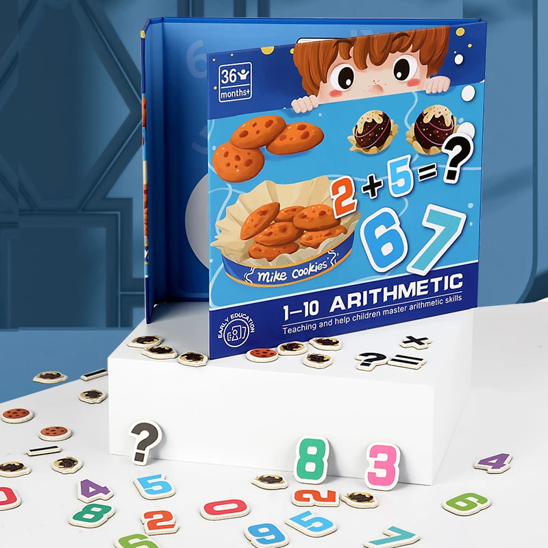 أطفال الرياضيات الحساب المغناطيسي التحلل الرقمي الحساب ألعاب مونتيسوري للطفل التعلم المبكر التعليم لعبة الأطفال