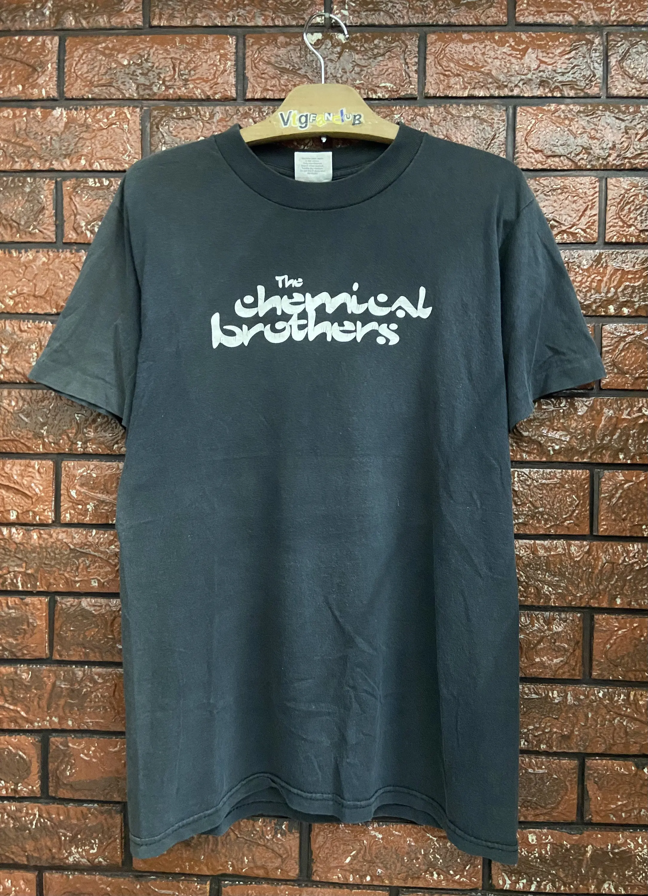 Vintage 90S The Chemical Brothers English Electronic Music Duo Album Promo T Shirt Rave Alternative Rock Band Made In Usa