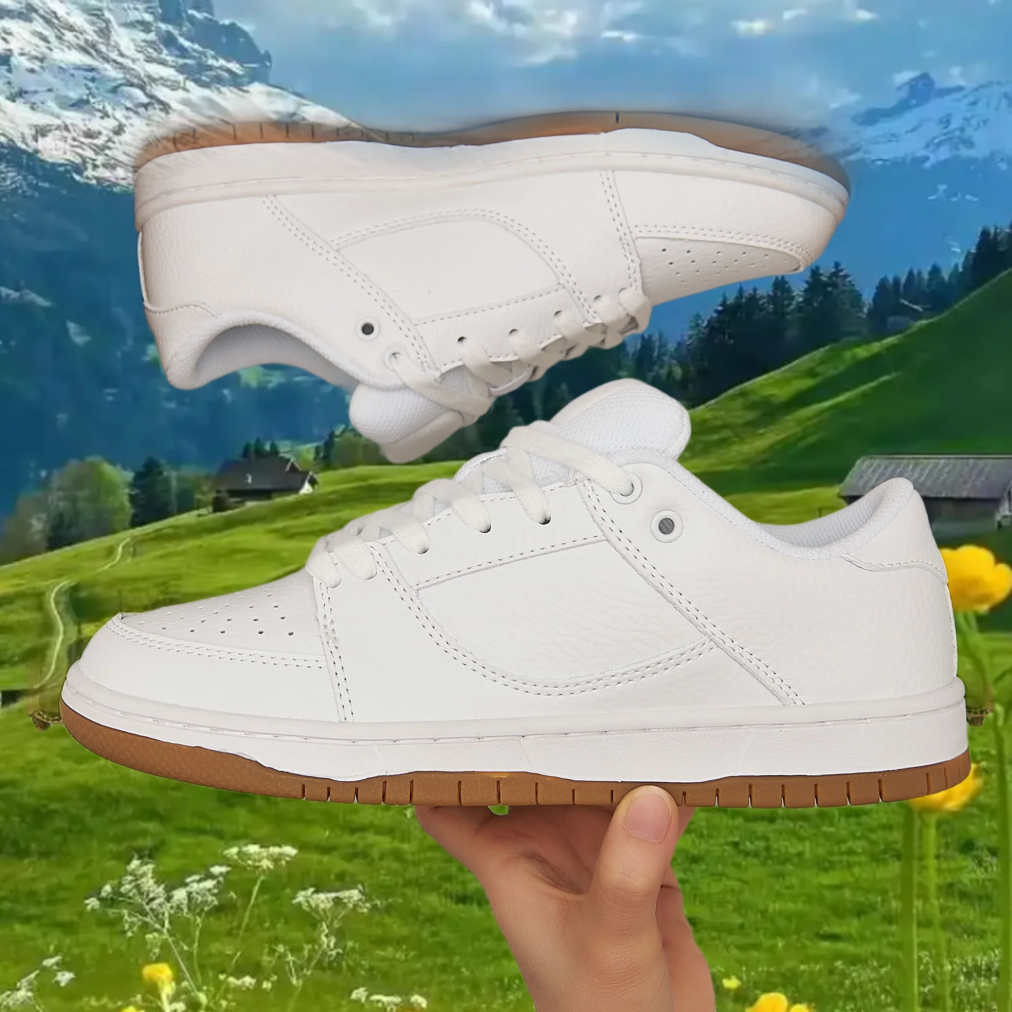 

Модный дизайн Белые туфли Удобные Подходит для пар Повседневная одежда Прохладные и модные принты Удобно носить