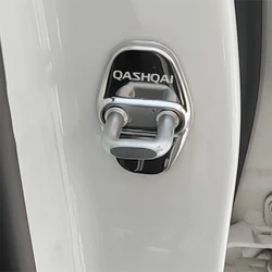 4pcs Silver Interior Door Buckle Trim Cover Stickers For 2023-2025 Nissan Qashqai J12 Accessories Auto Parts