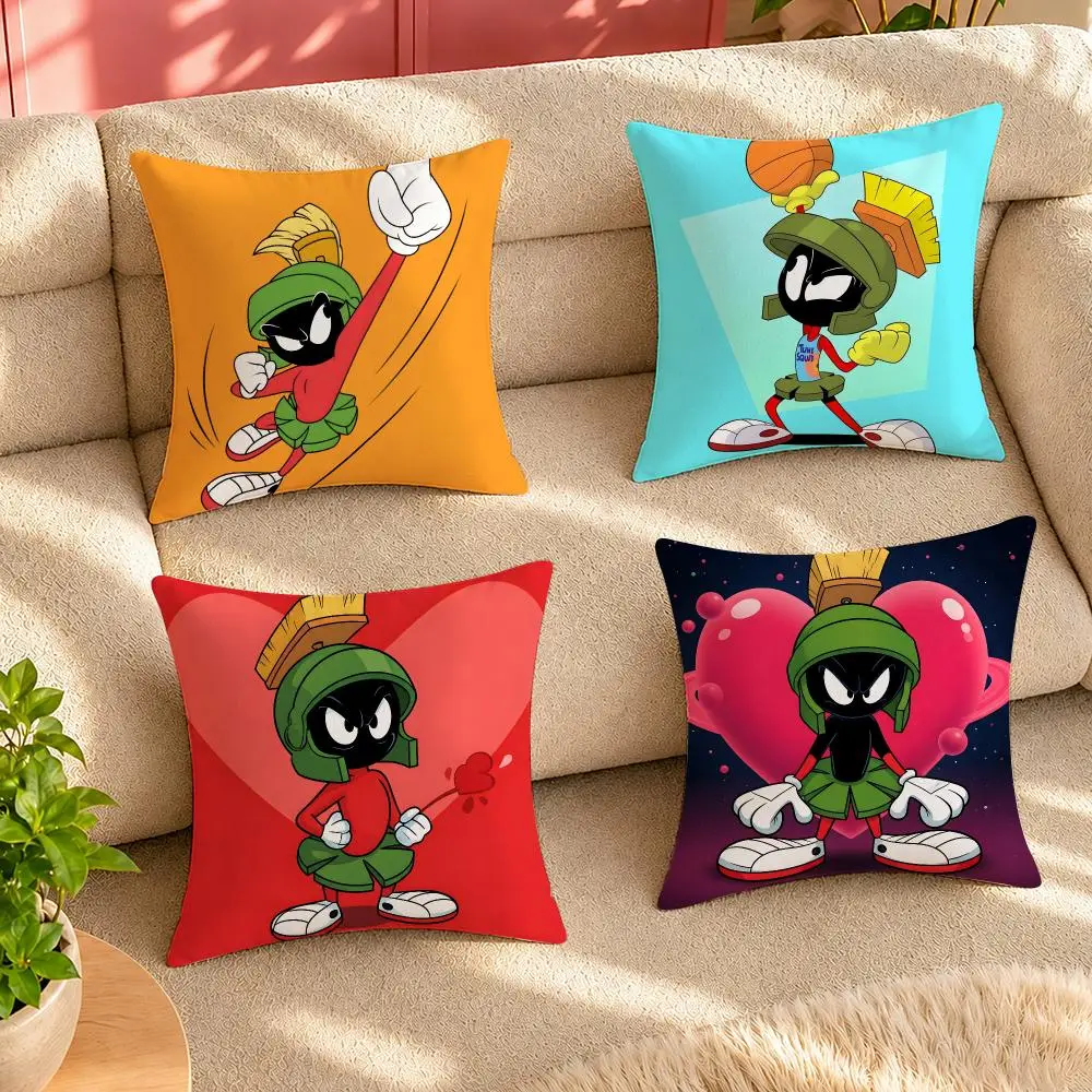 M-Marvin The Martians Cushion Cover Pillow Cover Decorative Throw Couch Home Decor for Living Room Sofa