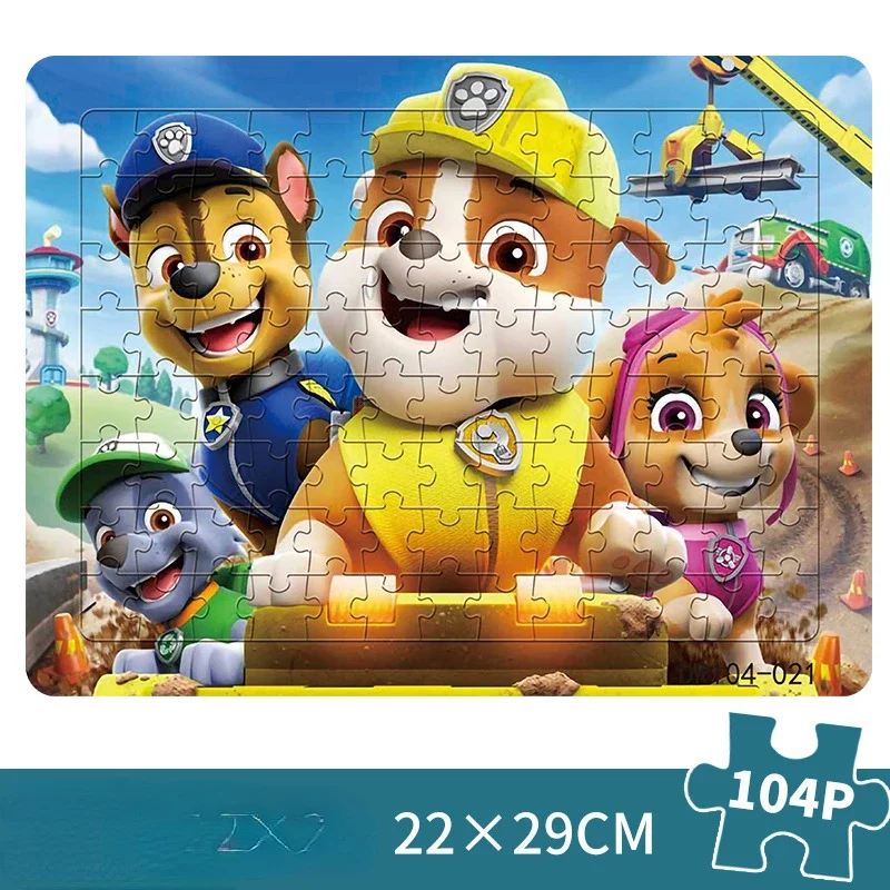 9 Styles Paw Patrol Jigsaw Puzzle Games Baby Early Learning Educational Toy Kids Cartoon Cute Vehicle Puzzles Children Gift