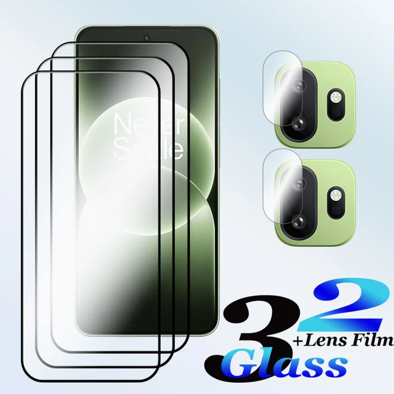 For Oneplus 15R Glass 15T High-alumina Tempered Glass Protetor Support Fingerprint Unlock Soft Fiber Lens Film For Oneplus 15