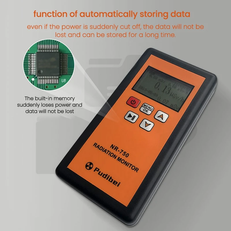 Handheld Nuclear Radiation Detector LCD Display Household Radioactive Tester Geiger Counter Β Y X-Ray Detection