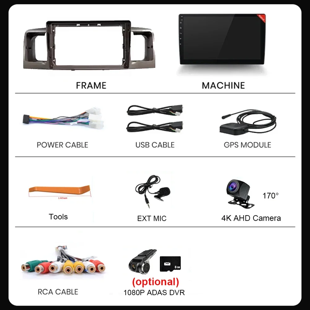 لتويوتا كورولا E120 e 120 BYD F3 2001-2006 DSP IPS 6GRAM أندرويد 13.0 4G صافي راديو السيارة الوسائط المتعددة مشغل فيديو carplay #6