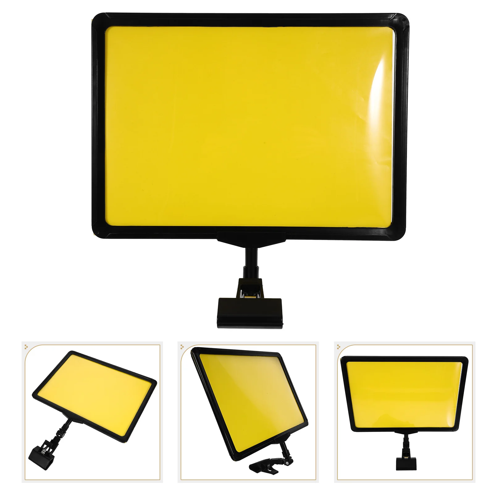 

Price Tag Holder Portable Lightweight Business Exhibition Supermarket Retail Price Display Stand Clamp Label Holder