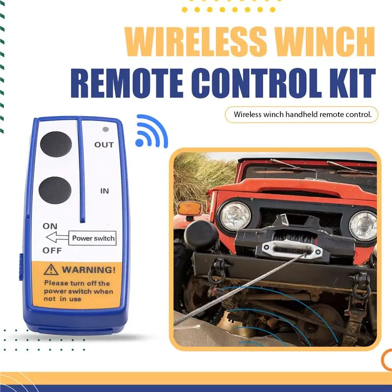 Superior-Wireless Winch Remote Control Switch Lift Gate Hydraulic Pump Dump Bed 12V Recovery Tow Truck