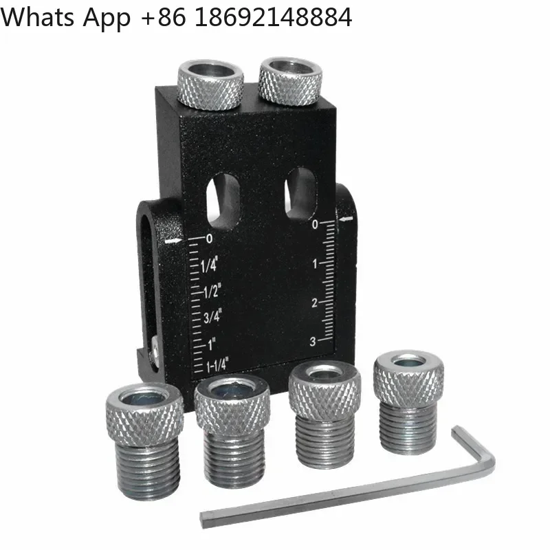 New 15-Degree Angle Woodworking Oblique Hole Locator for Plank Connection Installation Tool and Punching Hole Locator