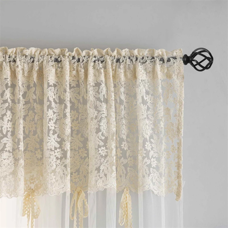 

Европейские роскошные золотые нити с вышивкой, полые кружевные прозрачные тюлевые шторы для виллы для гостиной, спальни, оконные шторы