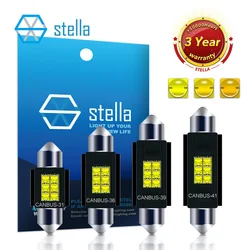 Stella 2X12V светодиодный Festoon Nature White 4300K теплый белый 3000K холодный белый 6000K высокая яркость Canbus Nonpolar C5W C10W интерьер