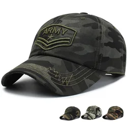 High Quality Army Camouflage Baseball Cap Male Bone Masculino New Tactical Men's Cap Camo Snapback Hat Trucker Adjustable hats