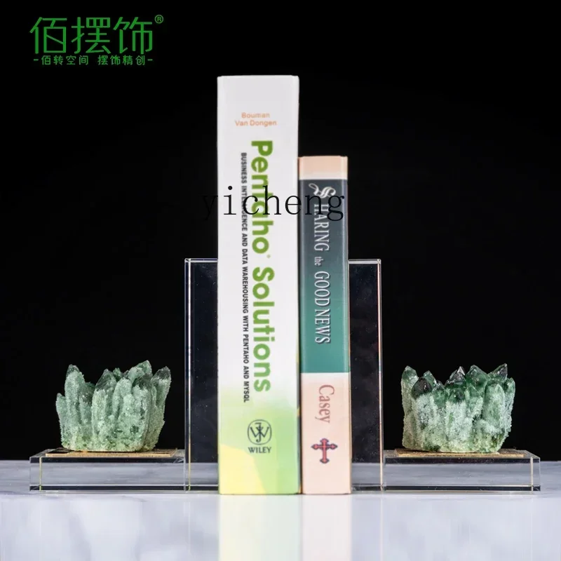 

b13Light Luxury Curio Cabinet Small Ornaments Home Decoration Desktop Bookend Book Stand Bookcase Soft Decoration