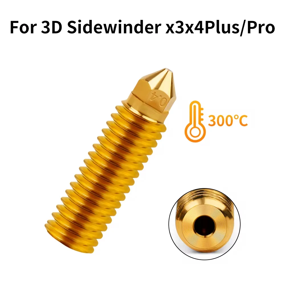 Upgrade Volcano Nozzle For Artillery Sidewinder X4 X3 Plus/Pro Hotend  Hard steel Brass Nozzle 3D Printer Parts