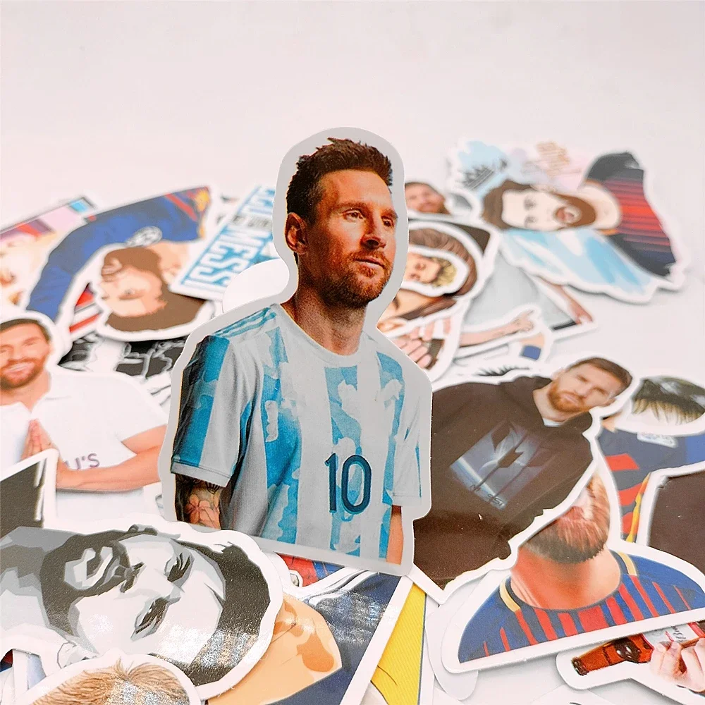 Argentina Team Football Star Messi Vinyl Waterproof Sticker Football Club Messi Fans Soccer Souvenir Sports Decoration Stickers