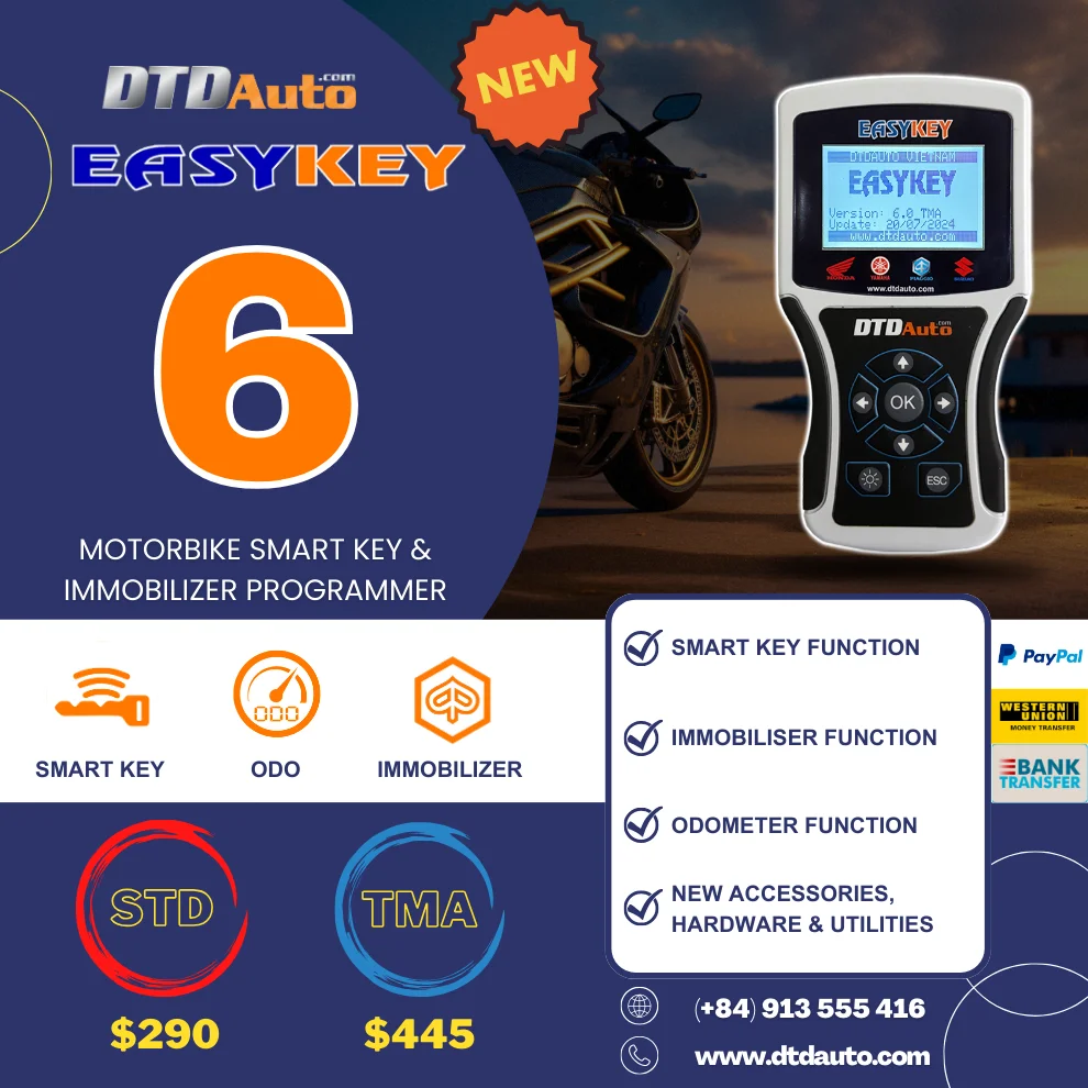 2024 I più nuovi strumenti diagnostici Smart Key Vietnam DTDAuto Easykey