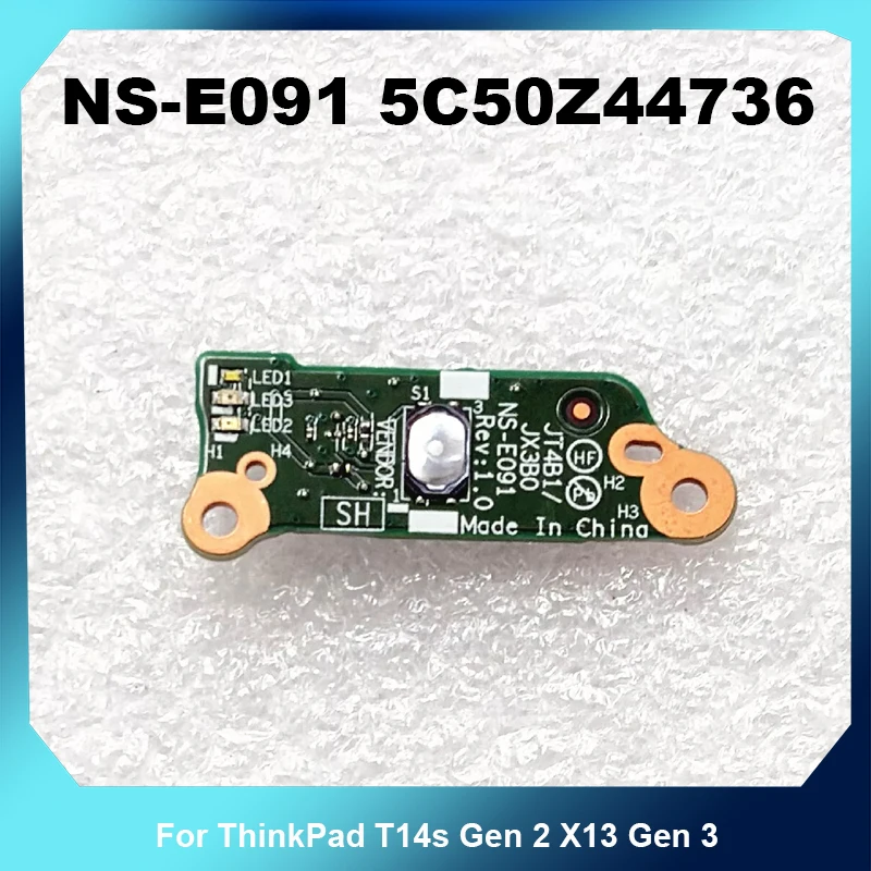 Laptop Power Switch Sub Board NS-E091 5C50Z44736 For ThinkPad T14s Gen 2 X13 Gen 3