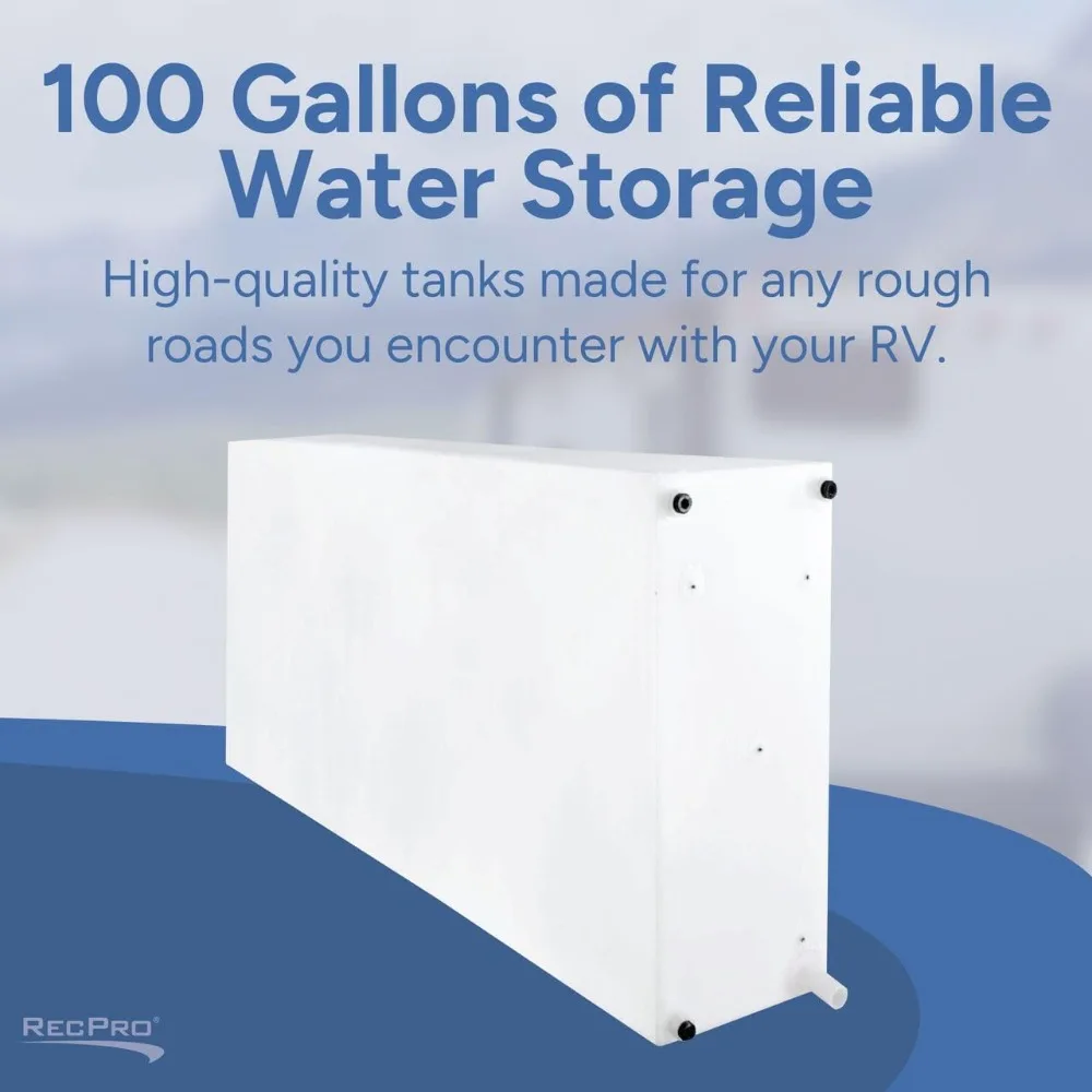 Potable Gray Water Plastic Storage Made in USA US Shipping 100 Gallon RV Fresh Water Tank for Drinking