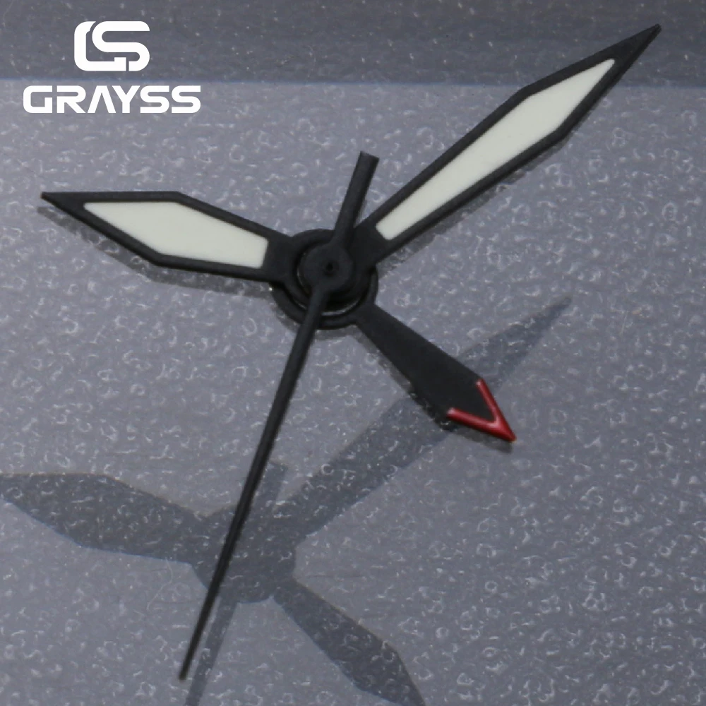 New Pilot GMT Green Luminous Watch Hand Needles Fit 28.5mm Dial for NH35/NH34 Movement Accessories Watch Parts image 5