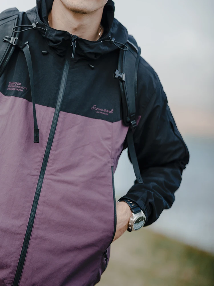 SIMWOOD 2025 Frühjahr Neue Outdoor Jacken Männer Wandern Oversize Windjacke Berg Wasser Abweisend Soft Shell Mäntel