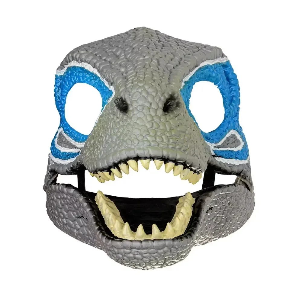

Moving Jaw Halloween Dinosaur Mask Cosplay Props Hard Plastic Dinosaur Headgear Funny Open Mouth Dragon Headwear