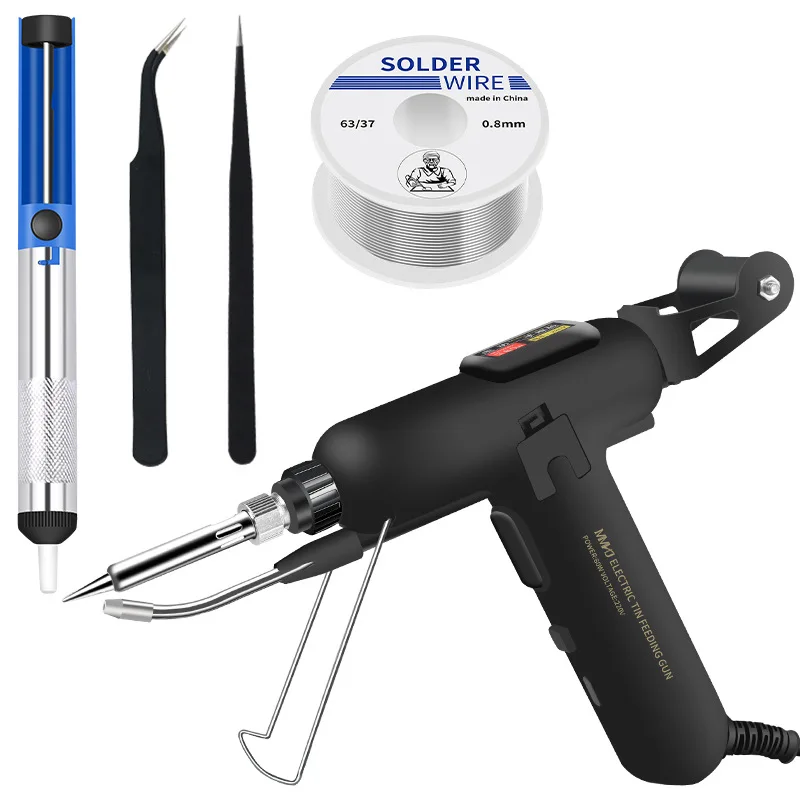 

1Set 80W Electric Soldering Iron Gun Hand-held Internal Heating Soldering Iron Automatically Send Tin Gun Welding Repair Tool