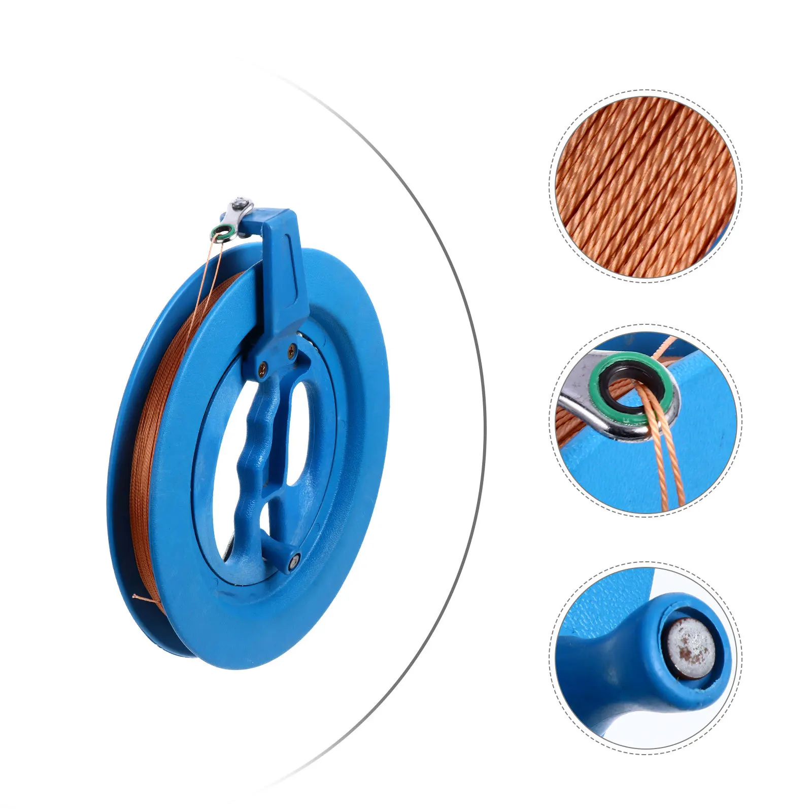 Mulinello per aquilone da 300M con impugnatura in plastica ABS, strumento manuale per avvolgimento, attrezzatura volante per esterni ad alte prestazioni, avvolgimento sicuro e fluido