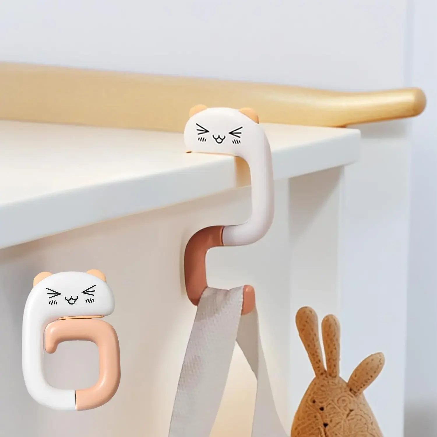 

Desk Hook for Bags – No-Drill Adjustable Table Hanger, Portable Clip-On Hook for Backpacks, Handbags & Accessories