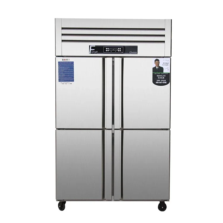 High Quality Sustainable Use Kitchen Equipment Vertical Refrigerator Brand Freezer Commercial Four Door Display Freezer