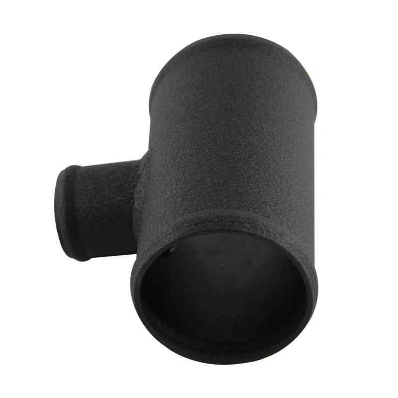 Black/Silver 2.5'' 63mm Blow Off Valve Adapter Aluminum T-Pipe Shape Tube for 35mm ID BOV