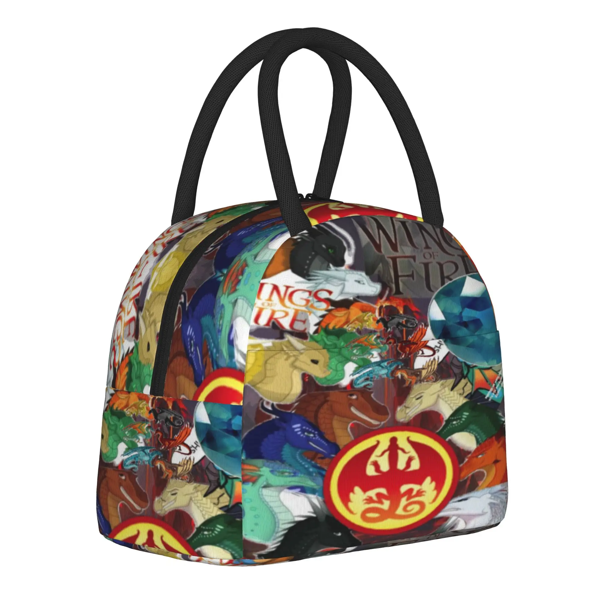 Wing Of Fire dragon Thermal Insulated Lunch Bags for Travel  Portable Food Container Bags Men Women Cooler Thermal Food Box