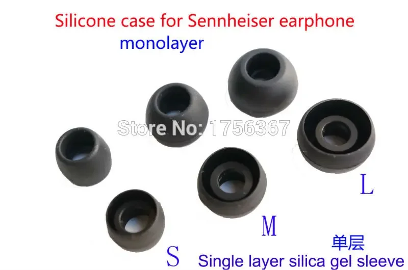 6Pair Replace Silicone sleeve for Sennheiser CX300 CX400 CX500 CX550 CX95 EX85 IE6 IE7 IE8 earphones(Earmuffes) in ear ear pad