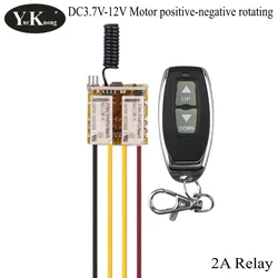 3.7V 4.2V 4.5V 5V 6V 7.4V 9V 12V Mini Motor Remote Switch Motor Forwards Reverse Up Down Stop Wireless Controller Motor RF RX TX