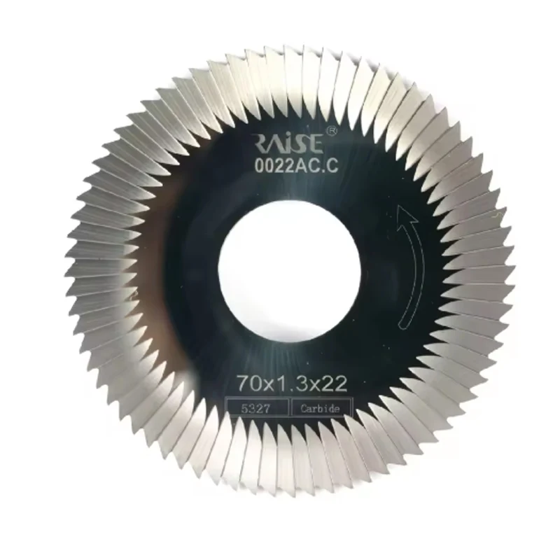 

0022AC.C Carbide Key Cutting Machine Saw Blade 70*1.3*22*72T Side Milling Cutter Used for 100D 100E1 100F 100F1 Key Machine