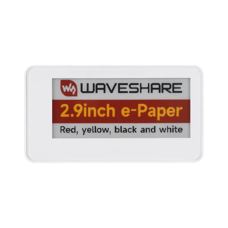 2.9 Inch Passive NFC e-Paper Display 4-Color RYBW Screen No Battery Required Wireless Power & Refresh with High Quality ABS Case