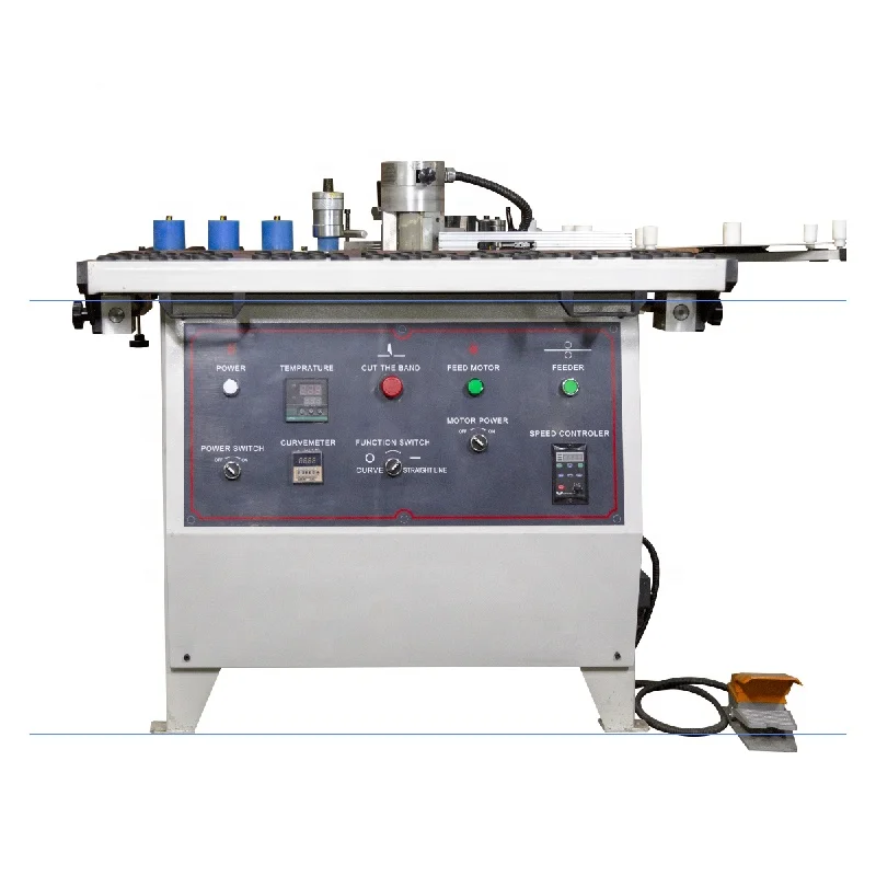 PVC Curved Small Portable Woodworking Automatic Edge Banding Machine Manual Mini Wood Motor Trimming Gluing Machine