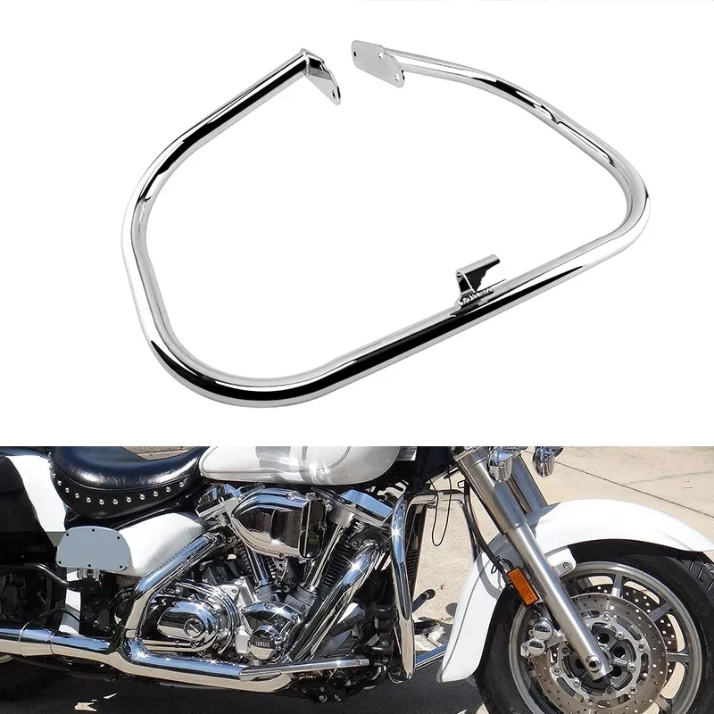 

Chrome Motorcycle Front Highway Engine Guard Crash Bar Falling Protection For Yamaha Road Star Silverado S XV1600/1700 1999-up