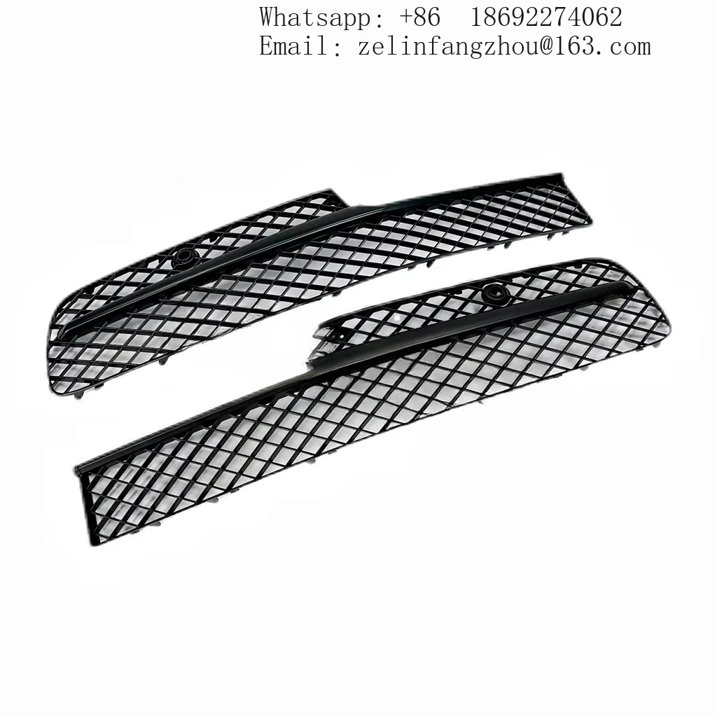 

Для Bentley Flying Spur 2013-2016: Нижние решетки переднего бампера, черные, в стиле хром, OEM 4W0807647B, 4W0807648B